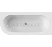 Акриловая ванна Cezares Slim SLIM CORNER-180-80-60-R-NERO-SET 180x80