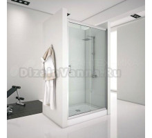 Душевая дверь в нишу Aquanet Alfa 273611 160х200 стекло прозрачное, профиль хром