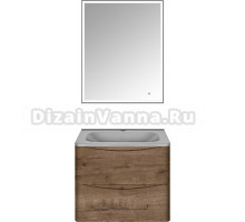Мебель для ванной Vincea Paola 60 дуб винтаж, серая раковина