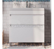 Тумба с раковиной IDDIS Zodiac 80 напольная, с ящиками