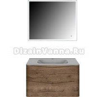 Мебель для ванной Vincea Paola 80 дуб винтаж, серая раковина