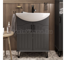 Тумба с раковиной DIWO Сочи 65 антрацит