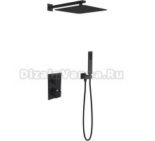 Душевой комплект Vincea VSFW-102TMB С ВНУТРЕННЕЙ ЧАСТЬЮ, черный матовый