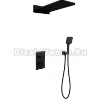 Душевой комплект Vincea VSFW-103TMB С ВНУТРЕННЕЙ ЧАСТЬЮ, черный матовый