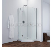 Душевой уголок Vegas Glass Afa-Pen Tur Novo 100 08 01 L профиль глянцевый хром, стекло прозрачное