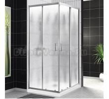 Душевой уголок BelBagno Uno UNO-195-A-2-90-CH-CR стекло рифленое