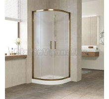 Душевой уголок Vegas Glass ZS Tur Novo 90 05 10 профиль бронза, стекло сатин