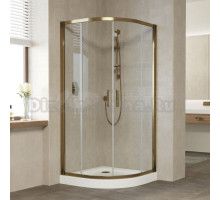 Душевой уголок Vegas Glass ZS Tur Novo 100 05 01 профиль бронза, стекло прозрачное