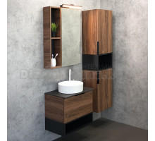 Мебель для ванной Comforty Штутгарт 60 дуб тёмно-коричневый, с раковиной Comforty 9111