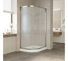 Душевой уголок Vegas Glass ZS-F Tur Novo 110*100 08 10 профиль глянцевый хром, стекло сатин