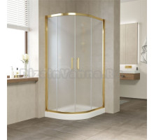 Душевой уголок Vegas Glass ZS-F Tur Novo 120*80 09 10 профиль золото, стекло сатин