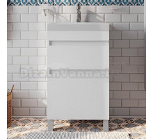 Тумба с раковиной IDDIS Zodiac 50 напольная, с ящиками