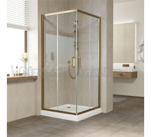 Душевой уголок Vegas Glass ZA Tur Novo 80 05 01 профиль бронза, стекло прозрачное
