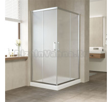 Душевой уголок Vegas Glass ZA-F Tur Novo 110*80 08 10 профиль глянцевый хром, стекло сатин