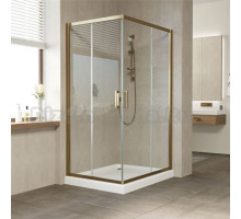 Душевой уголок Vegas Glass ZA-F Tur Novo 110*80 05 01 профиль бронза, стекло прозрачное