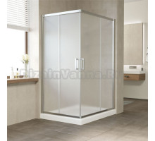 Душевой уголок Vegas Glass ZA-F Tur Novo 120*100 08 10 профиль глянцевый хром, стекло сатин