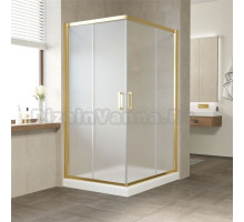 Душевой уголок Vegas Glass ZA-F Tur Novo 120*100 09 10 профиль золото, стекло сатин
