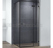 Душевой уголок Cezares Bellagio BELLAGIO-A-1-100-C-NERO 100х100, черный