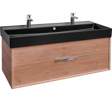 Тумба с раковиной Jacob Delafon Vivienne 120 дуб давос, раковина черная