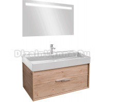 Мебель для ванной Jacob Delafon Vivienne 100 дуб давос, раковина белая матовая