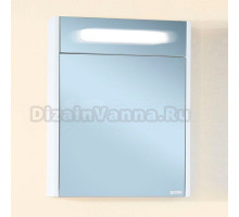 Зеркало-шкаф Бриклаер Палермо 55 белый глянец, с подсветкой