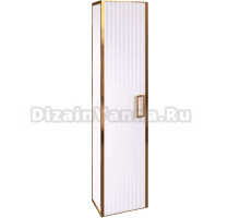 Шкаф-пенал Armadi Art Monaco подвесной, белый глянец, золото