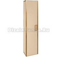 Шкаф-пенал Armadi Art Monaco подвесной, капучино глянец, золото