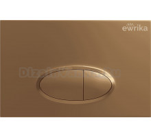 Кнопка смыва EWRIKA 0053 золото матовое