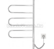 Полотенцесушитель электрический Vincea VTD-1R2CE 44x80 хром