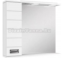 Зеркало Домино Cube 65 с подсветкой, L