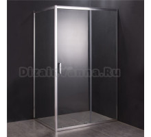 Душевой уголок DIWO Смоленск 140х90 см, профиль хром матовый