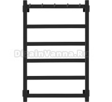 Полотенцесушитель водяной Secado Корсико 1 К 80x50, черный матовый