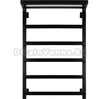 Полотенцесушитель водяной Secado Корсано 1 СП 80x50, черный матовый