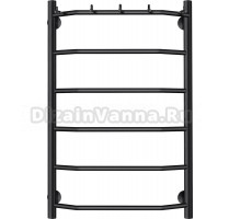 Полотенцесушитель водяной Secado Агата 1 K 80x50, черный матовый