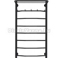 Полотенцесушитель водяной Secado Агата 1 KСП 100x50, черный матовый