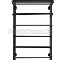 Полотенцесушитель водяной Secado Мерида 2 СП 80x50, черный матовый