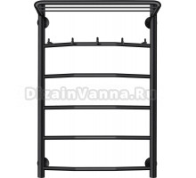 Полотенцесушитель водяной Secado Милан 1 КСП 80х50, черный матовый
