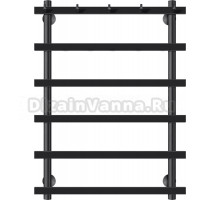 Полотенцесушитель водяной Secado Понтида 1 К 80х50, черный матовый