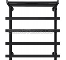 Полотенцесушитель водяной Secado Понтида 1 СП 60х50, черный матовый