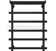 Полотенцесушитель водяной Secado Понтида 1 СП 80х50, черный матовый