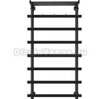 Полотенцесушитель водяной Secado Понтида 1 КСП 100х50, черный матовый