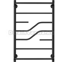 Полотенцесушитель водяной Secado Риволи СП 80х50, черный матовый