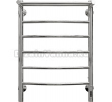 Полотенцесушитель электрический EWRIKA Гелла К6 65х45, с полкой, хром, с терморегулятором, лесенка