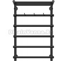 Полотенцесушитель водяной Secado Турин 1 КСП 80х50, черный матовый