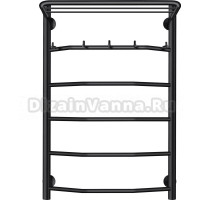 Полотенцесушитель электрический Secado Агата 1 КСП 80x50, черный, L