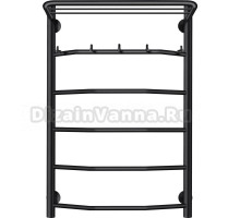 Полотенцесушитель электрический Secado Агата 1 КСП 80x50, черный, R