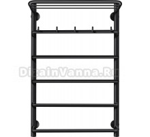 Полотенцесушитель электрический Secado Мерида 1 КСП 80x50, черный, L