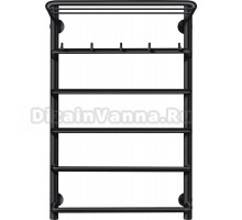 Полотенцесушитель электрический Secado Мерида 1 КСП 80x50, черный, R