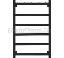 Полотенцесушитель электрический Secado Корсико 1 К 80х50, черный матовый, R