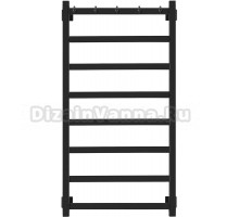 Полотенцесушитель электрический Secado Корсико 1 К 100х50, черный матовый, R